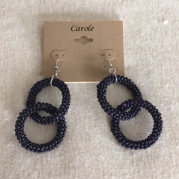 Jewelry - NWT Beaded Ring Earrings